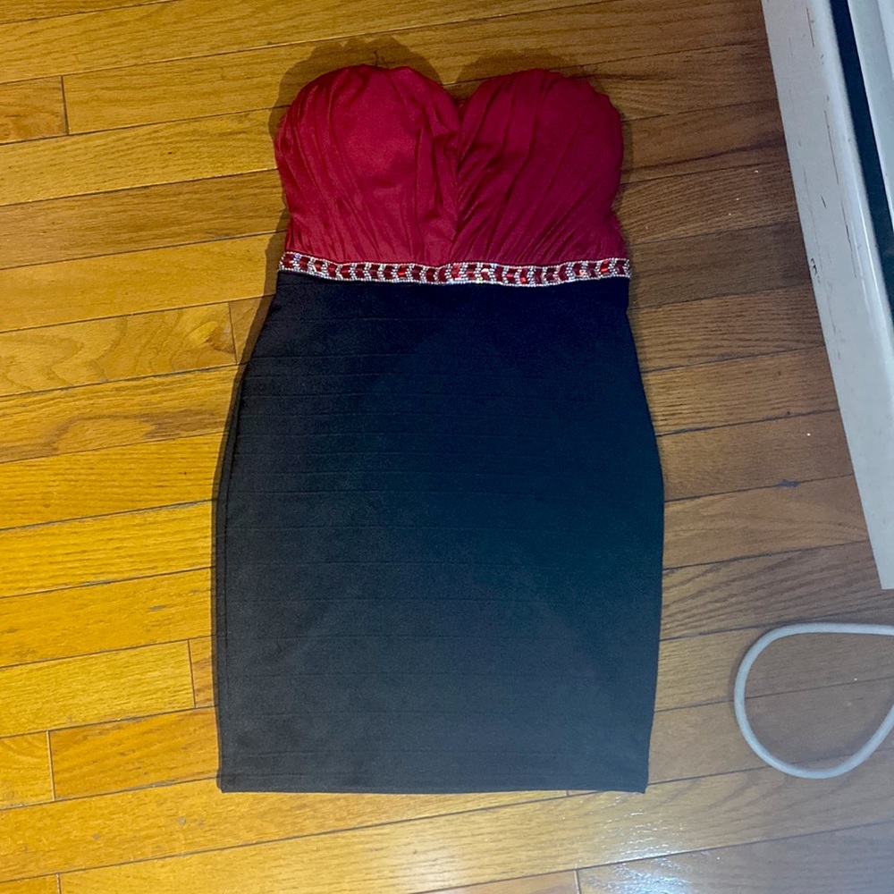 Dress short strapless